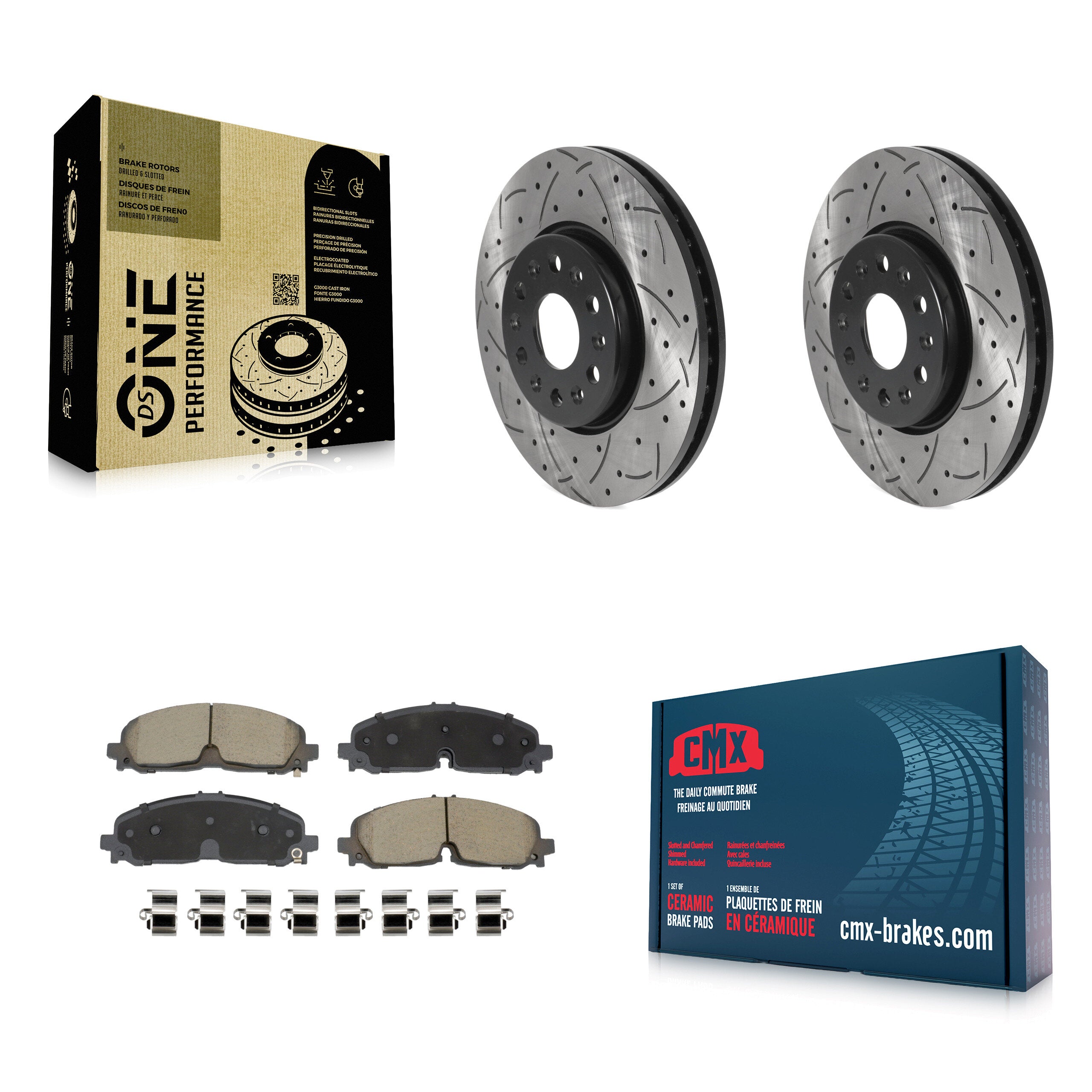 Transit Auto KDC-101098 Disc Brake Kit for 2020-2024 Buick Enclave, Chevrolet Blazer, Chevrolet Traverse & more - Front product image