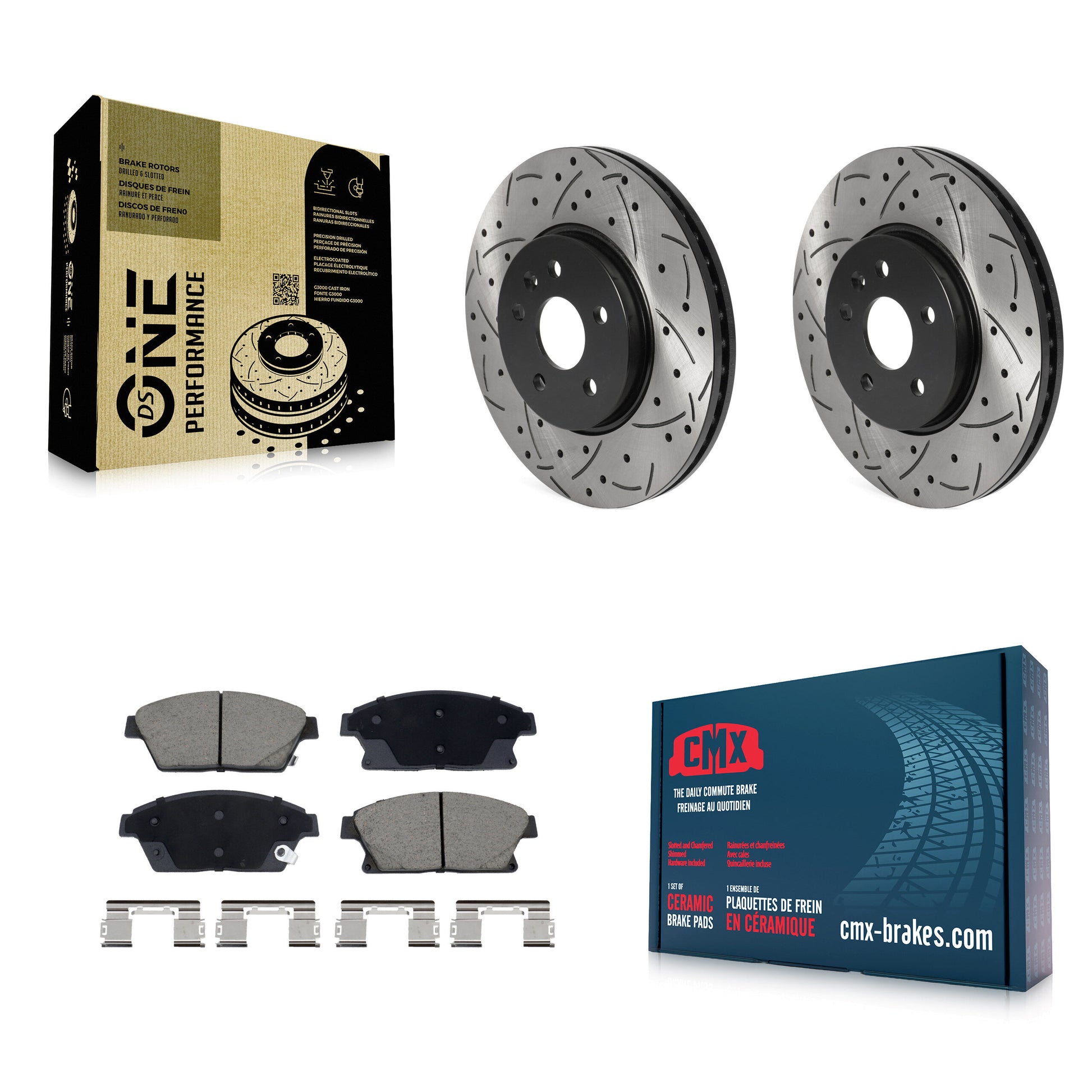 Transit Auto KDC-101104 Disc Brake Kit for 2013-2017 Buick Encore, Chevrolet Trax - Front product image