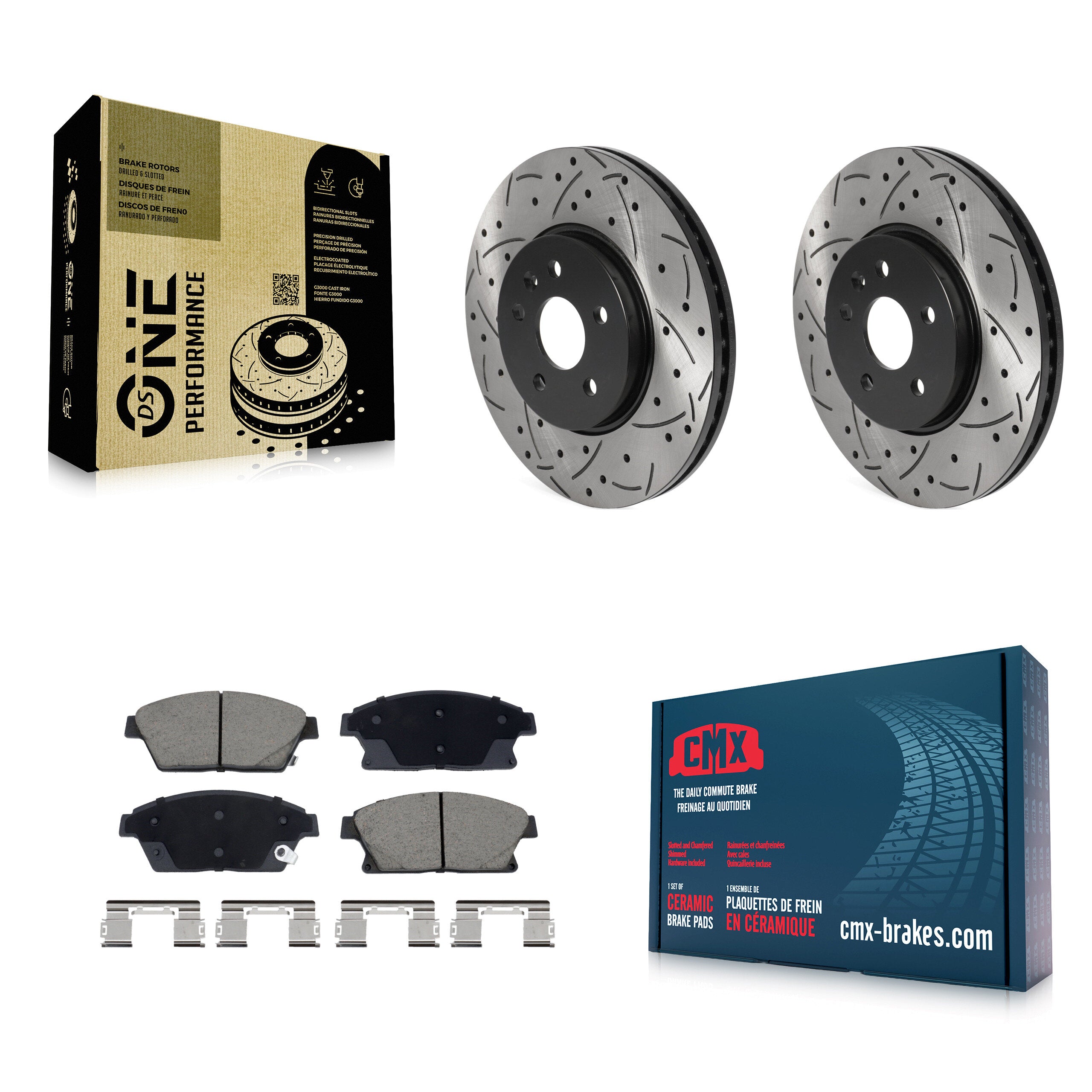 Transit Auto KDC-101104 Disc Brake Kit for 2013-2017 Buick Encore, Chevrolet Trax - Front product image