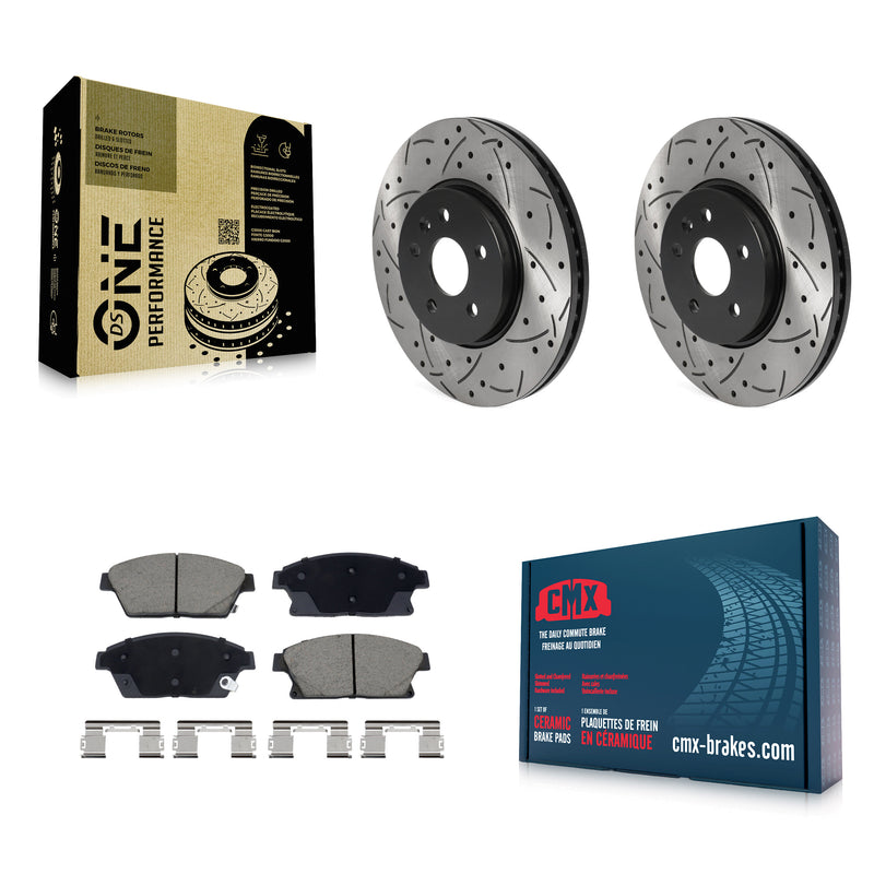 Transit Auto KDC-101104 Disc Brake Kit for 2013-2017 Buick Encore, Chevrolet Trax - Front product image