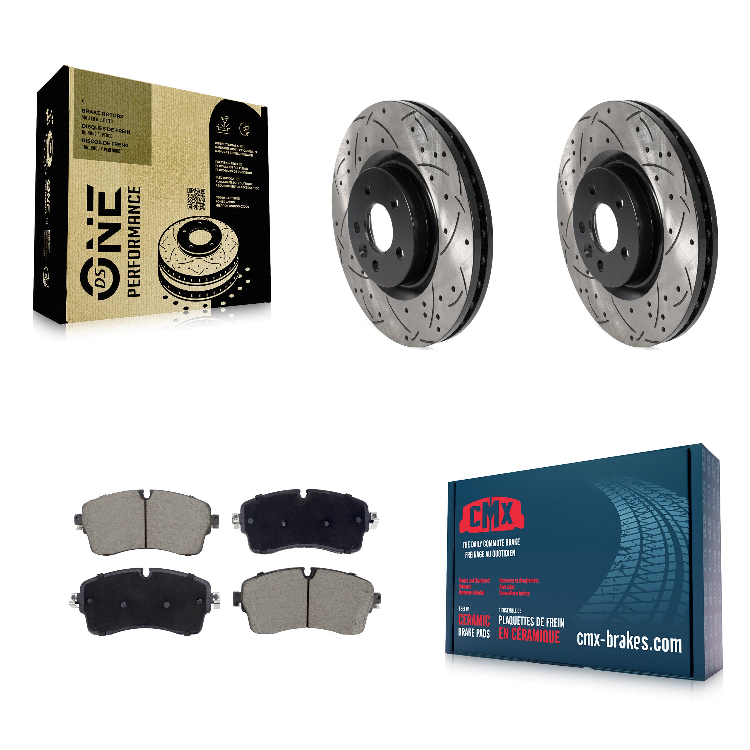 Transit Auto KDC-101108 Disc Brake Kit for 2018-2020 Jaguar E-Pace - Front product image