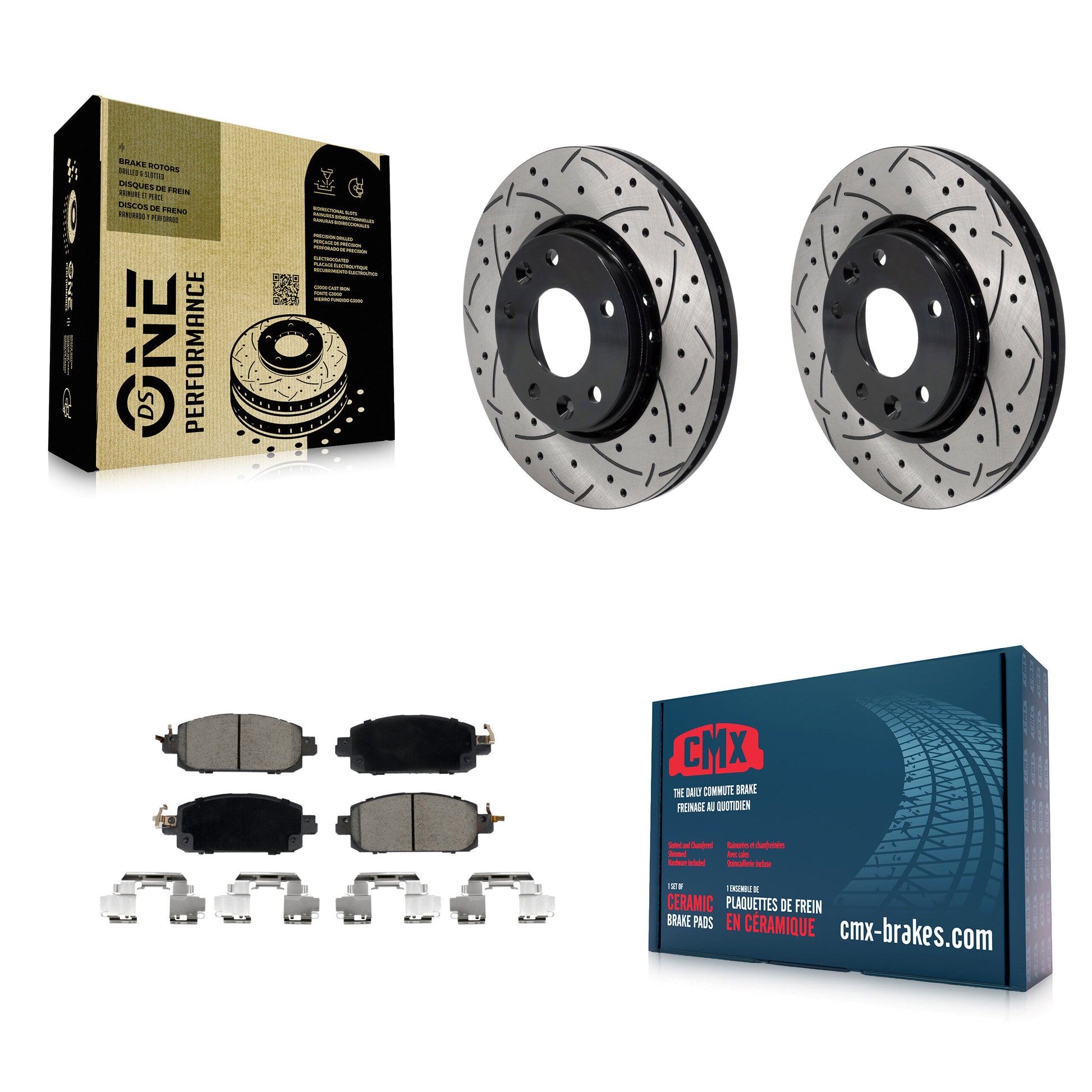 Transit Auto KDC-101113 Disc Brake Kit for 2020-2023 Nissan Kicks, Nissan Sentra - Front product image