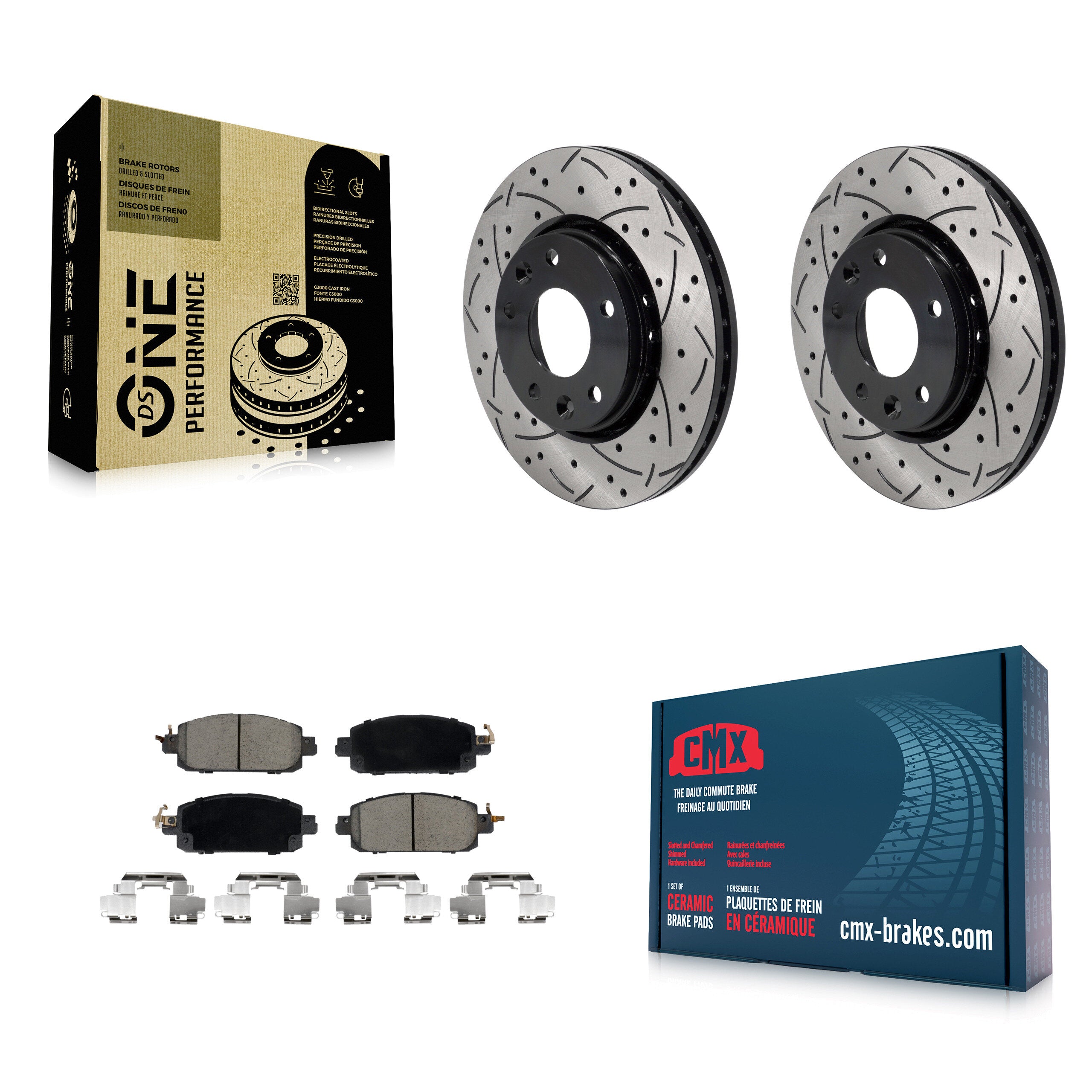 Transit Auto KDC-101113 Disc Brake Kit for 2020-2023 Nissan Kicks, Nissan Sentra - Front product image