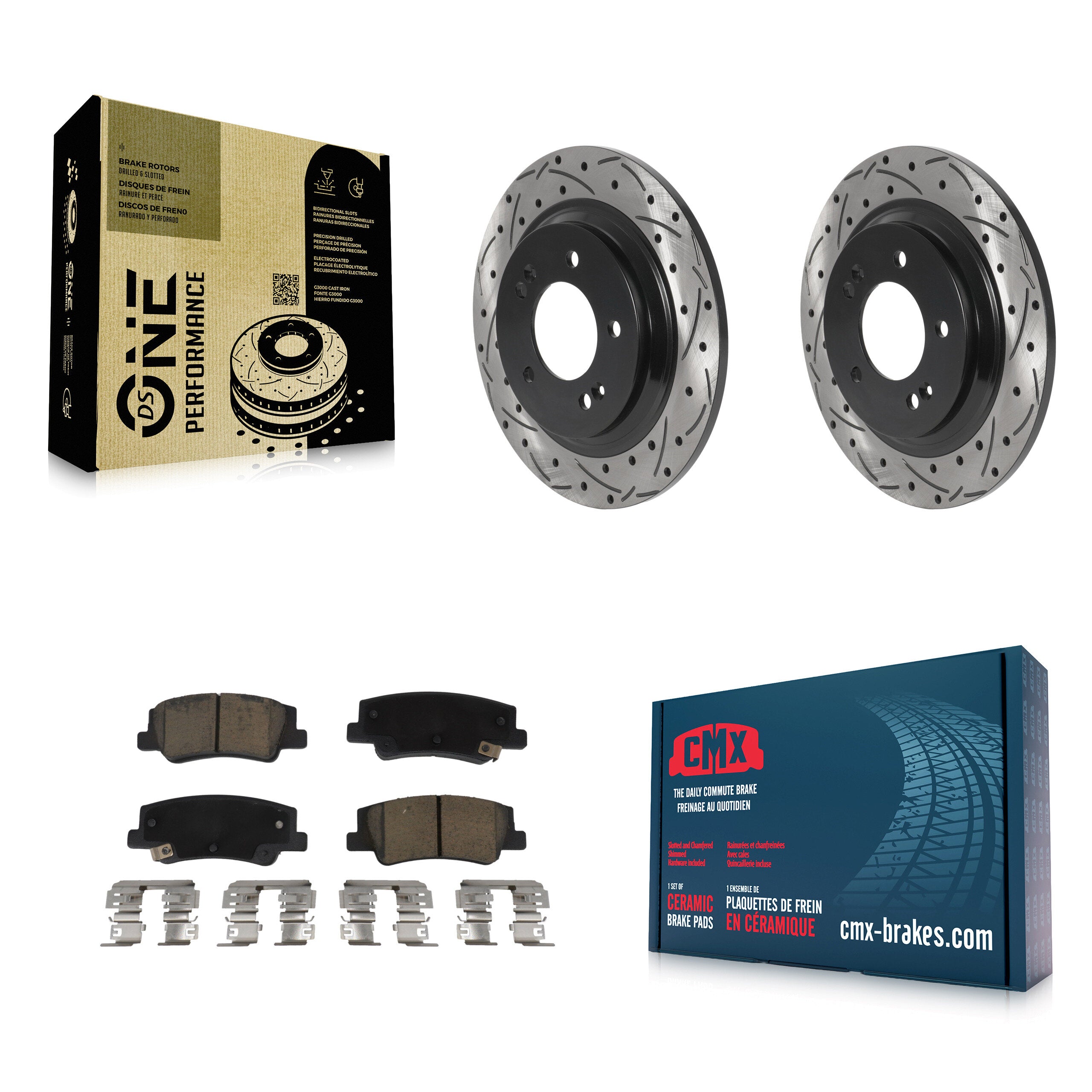 Transit Auto KDC-101121 Disc Brake Kit for 2020-2025 Hyundai Sonata, Kia Niro EV, Kia K5 - Rear product image