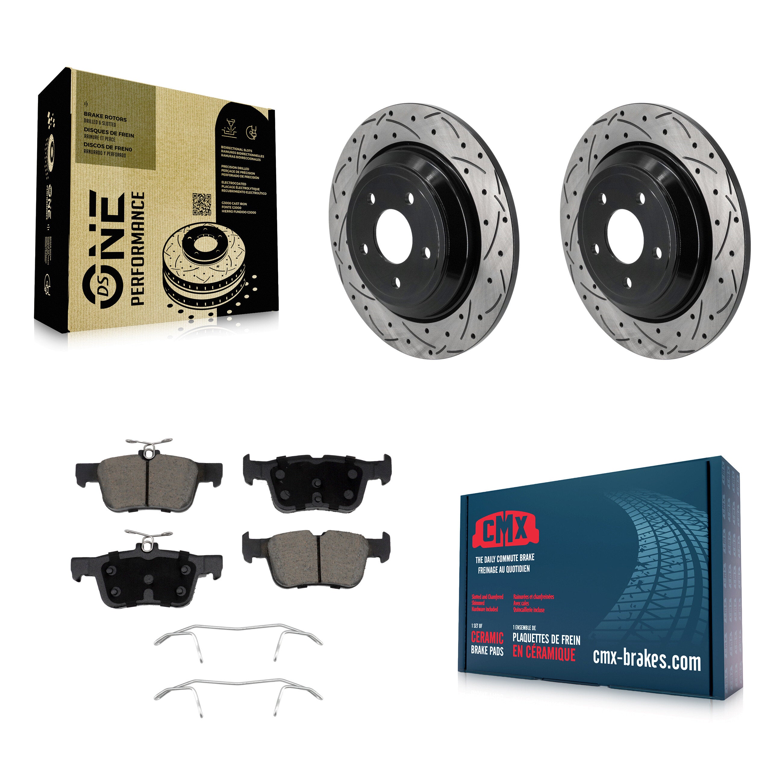 Transit Auto KDC-101128 Disc Brake Kit for 2020-2023 Ford Bronco Sport, Ford Escape, Lincoln Corsair - Rear product image