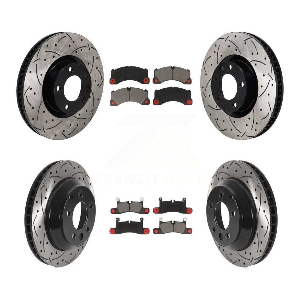 Transit Auto KDC-101133 Disc Brake Kit for 2011-2018 Porsche Cayenne, Volkswagen Touareg - Front and Rear product image