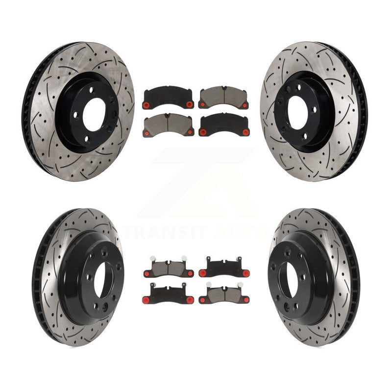 Transit Auto KDC-101133 Disc Brake Kit for 2011-2018 Porsche Cayenne, Volkswagen Touareg - Front and Rear product image