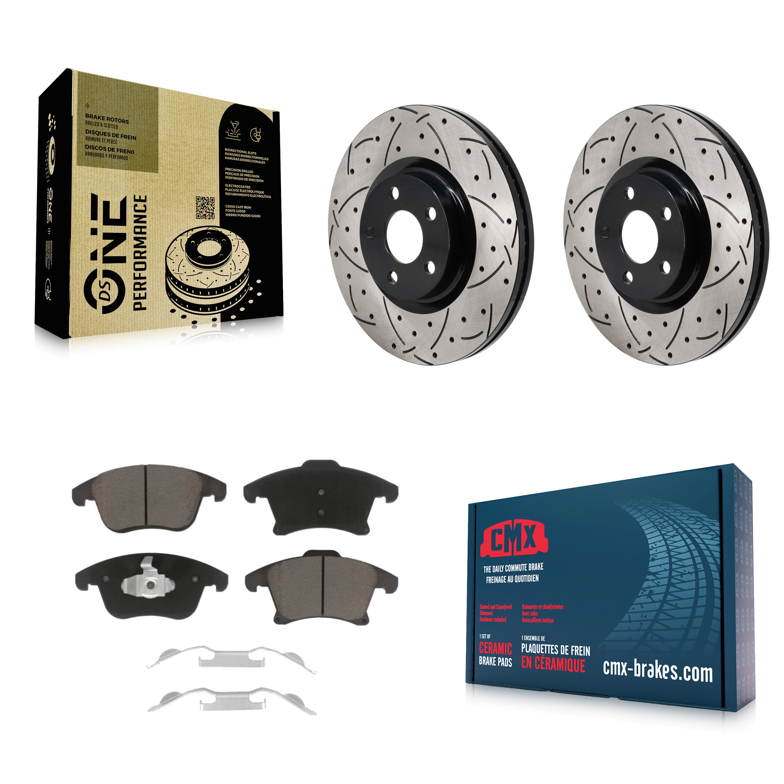 Transit Auto KDC-101137 Disc Brake Kit for 2017-2020 Lincoln MKZ - Front product image