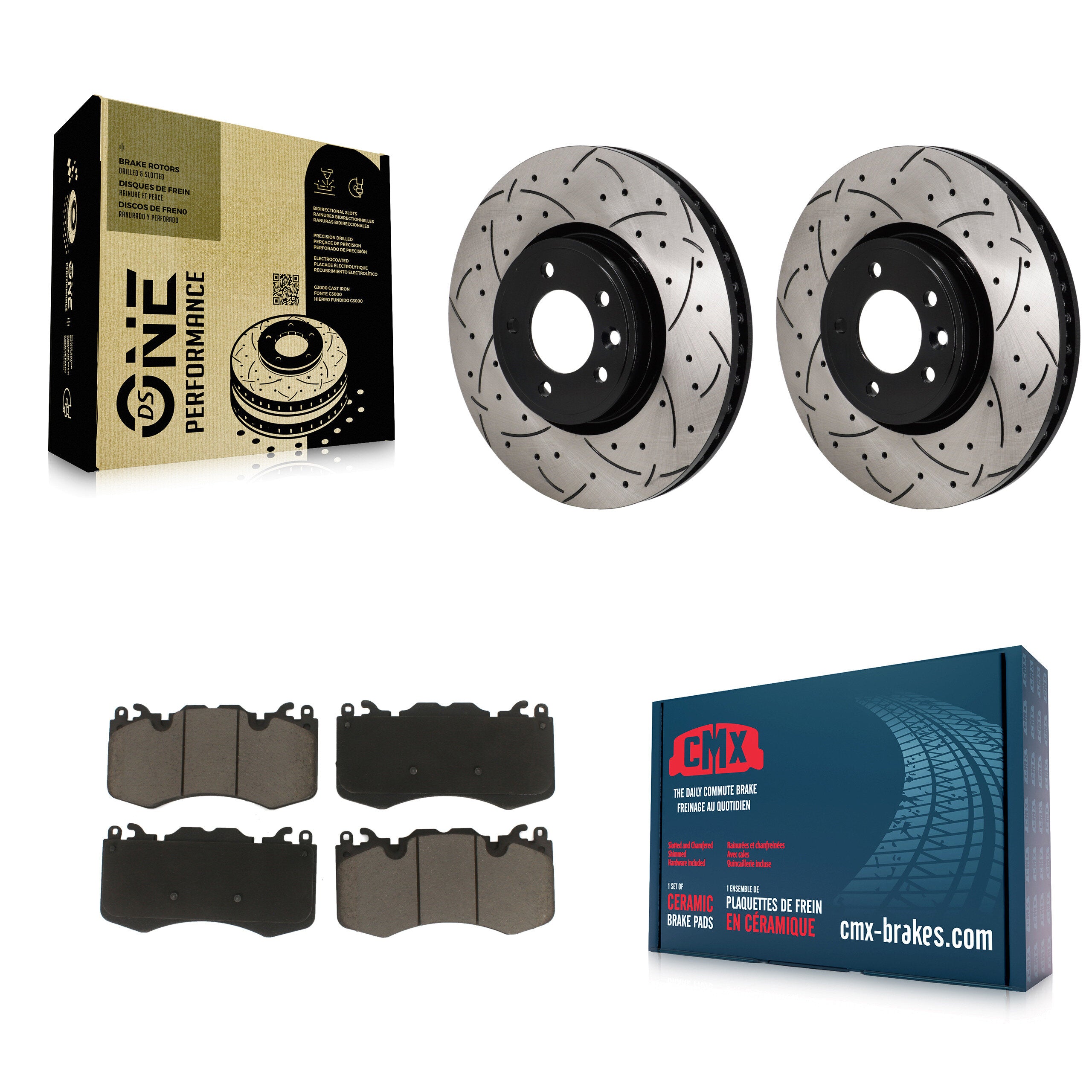 Transit Auto KDC-101143 Disc Brake Kit for 2020-2021 Land Rover Range Rover, Land Rover Range Rover Sport - Front product image
