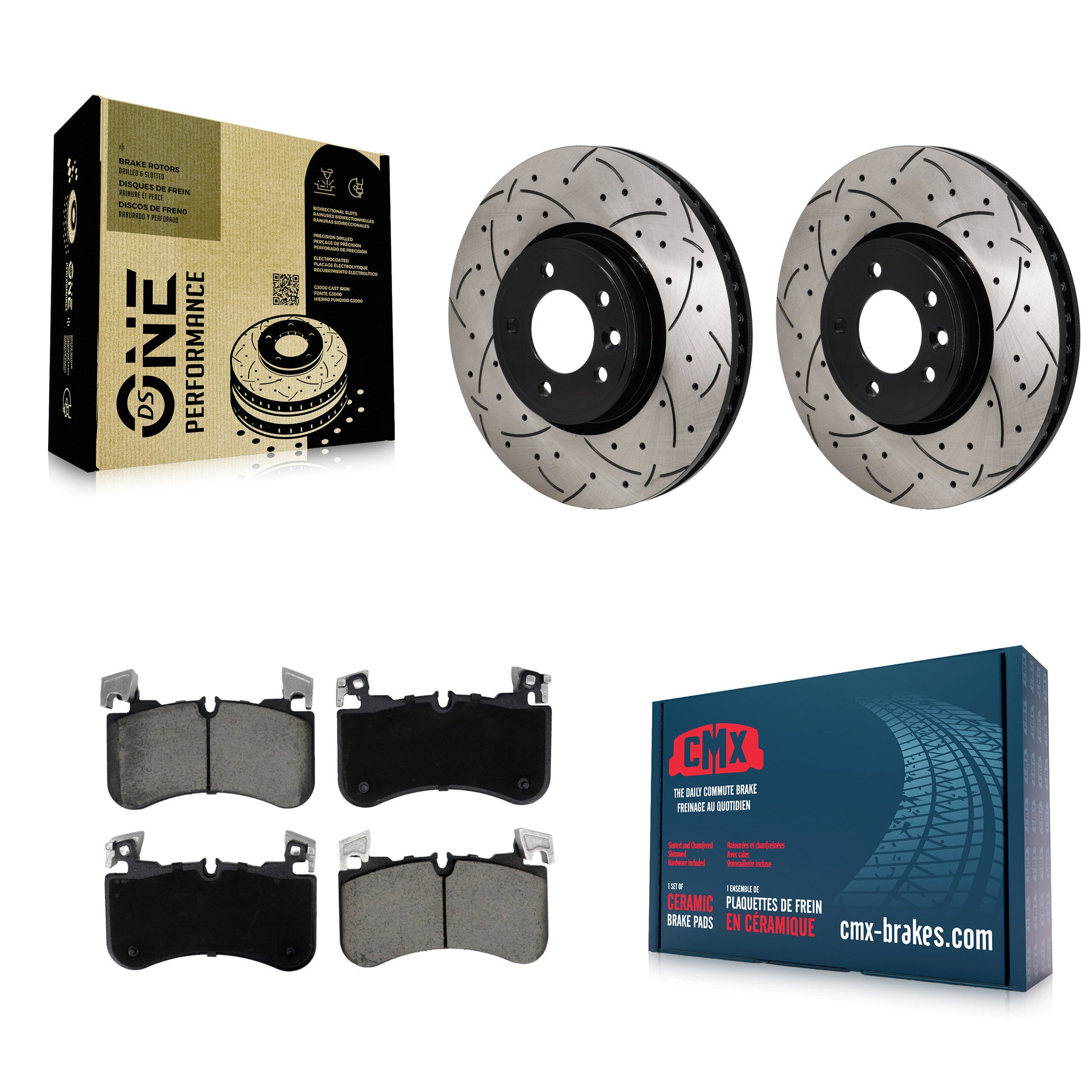 Transit Auto KDC-101144 Disc Brake Kit for 2020-2022 Land Rover Range Rover, Land Rover Range Rover Sport - Front product image