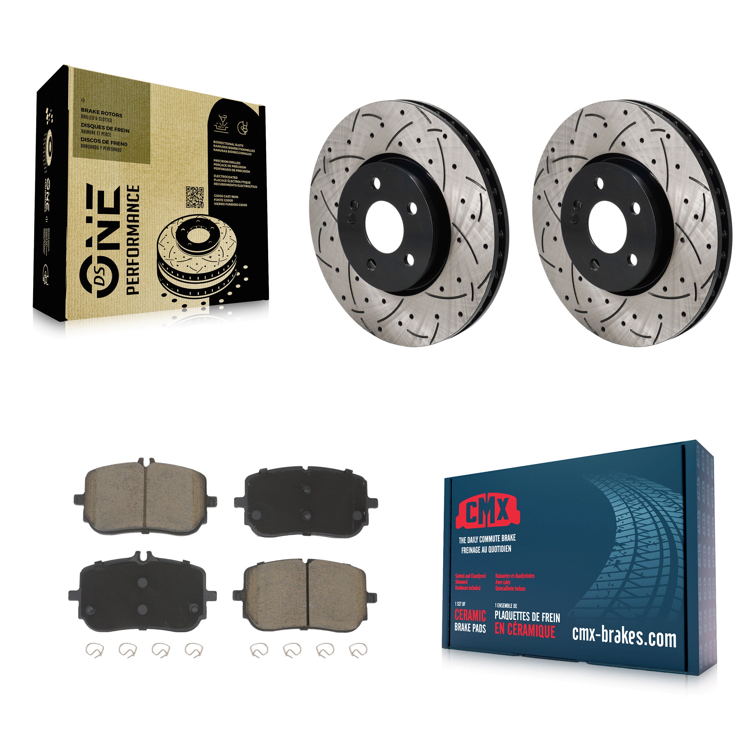 Transit Auto KDC-101146 Disc Brake Kit for 2019-2023 Mercedes-Benz CLA250, Mercedes-Benz A220 - Front product image
