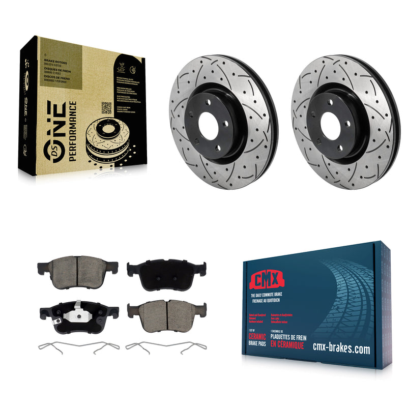 Transit Auto KDC-101154 Disc Brake Kit for 2020-2023 Ford Bronco Sport, Lincoln Corsair, Ford Escape - Front product image