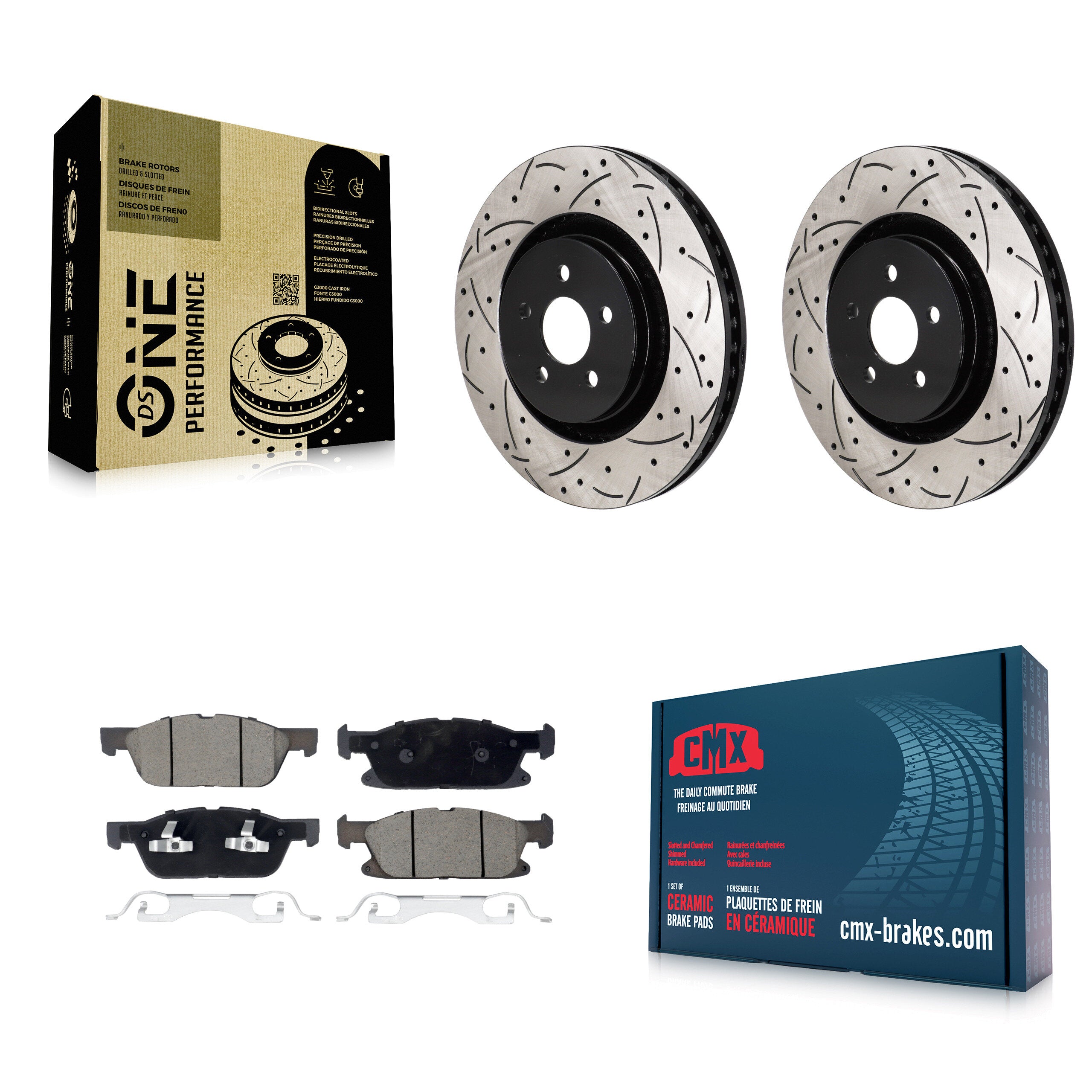 Transit Auto KDC-101155 Disc Brake Kit for 2019-2024 Ford Edge - Front product image