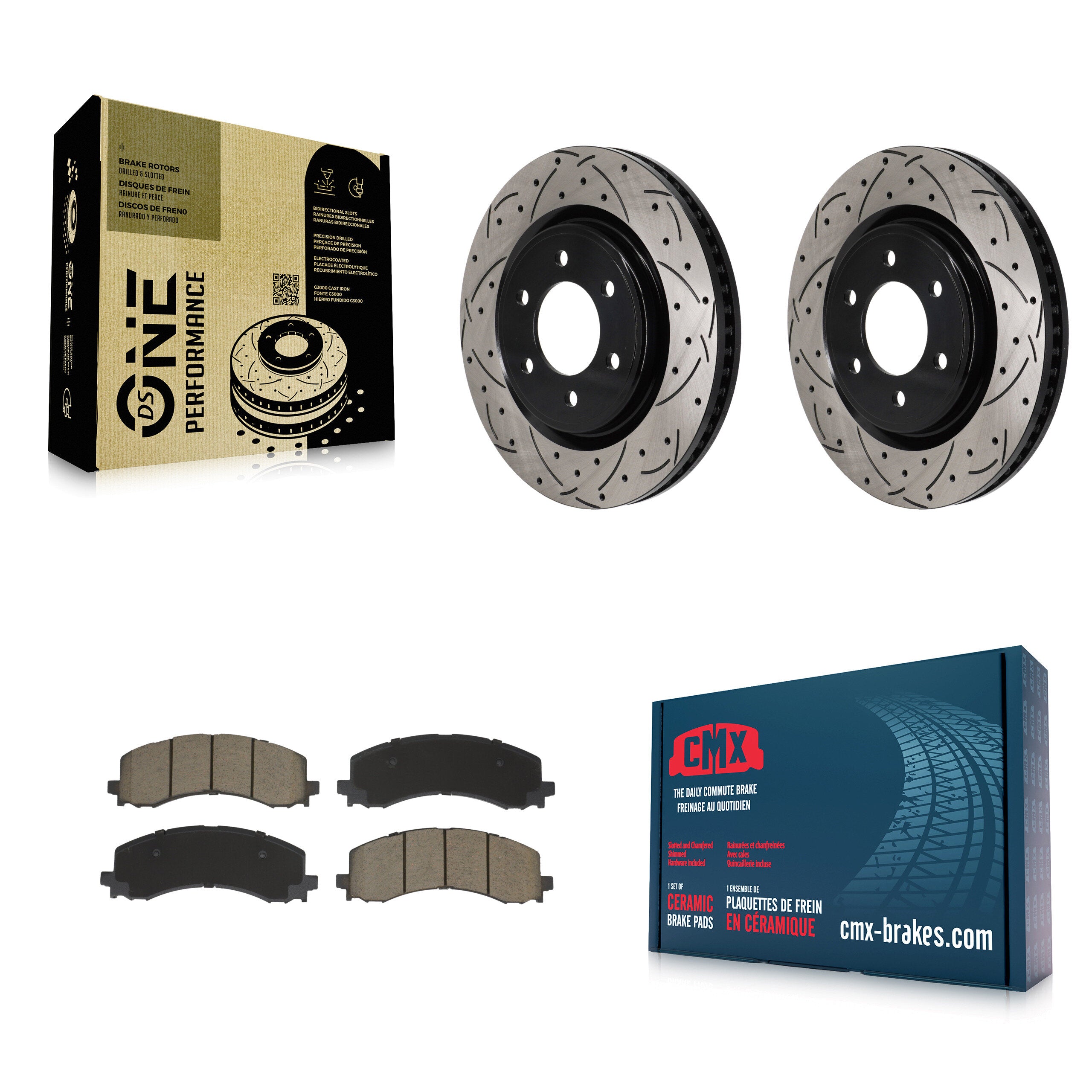 Transit Auto KDC-101157 Disc Brake Kit for 2021-2025 Ford Bronco, Ford Expedition, Lincoln Navigator & more - Front product image