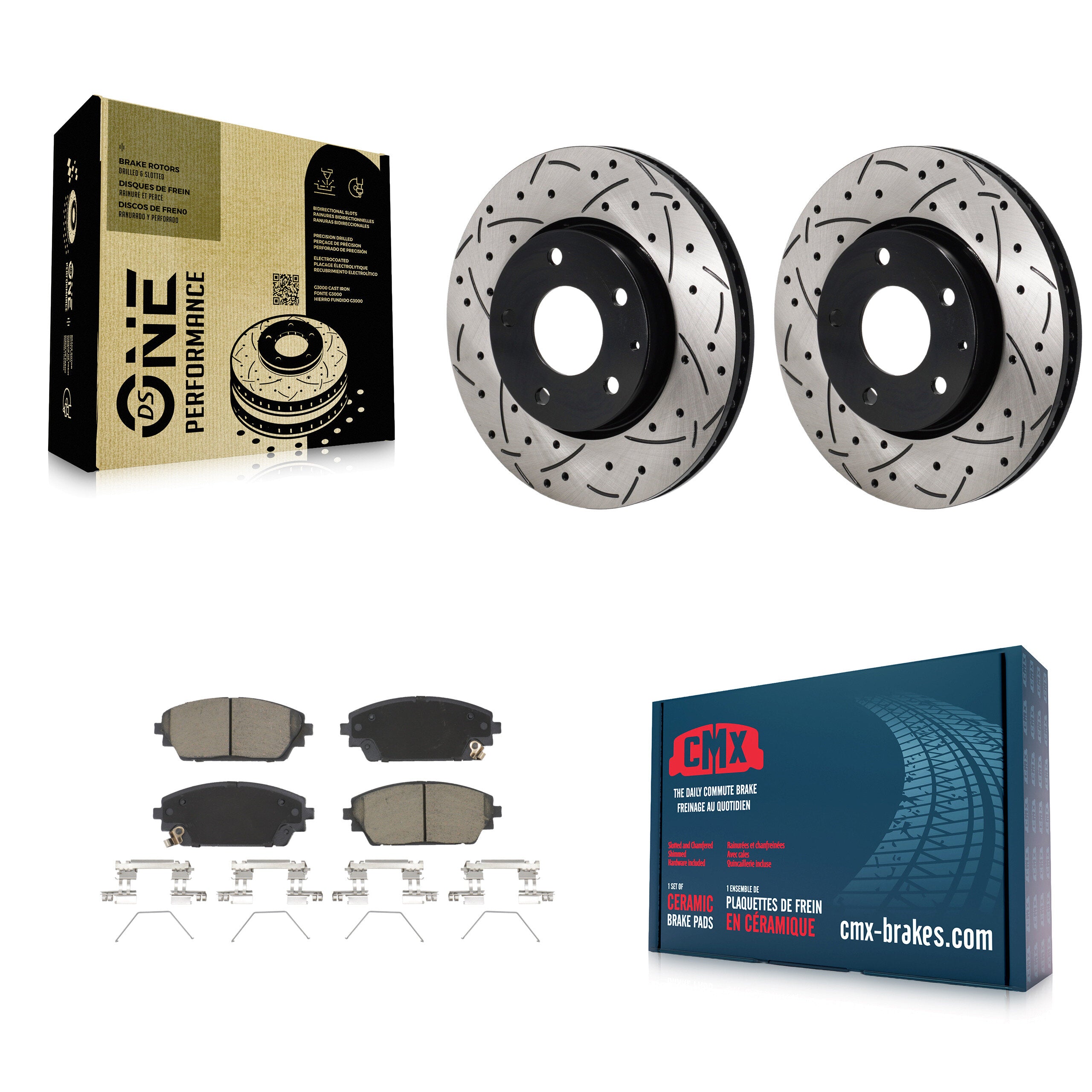 Transit Auto KDC-101163 Disc Brake Kit for 2019-2023 Mazda 3, Mazda 3 Sport - Front product image