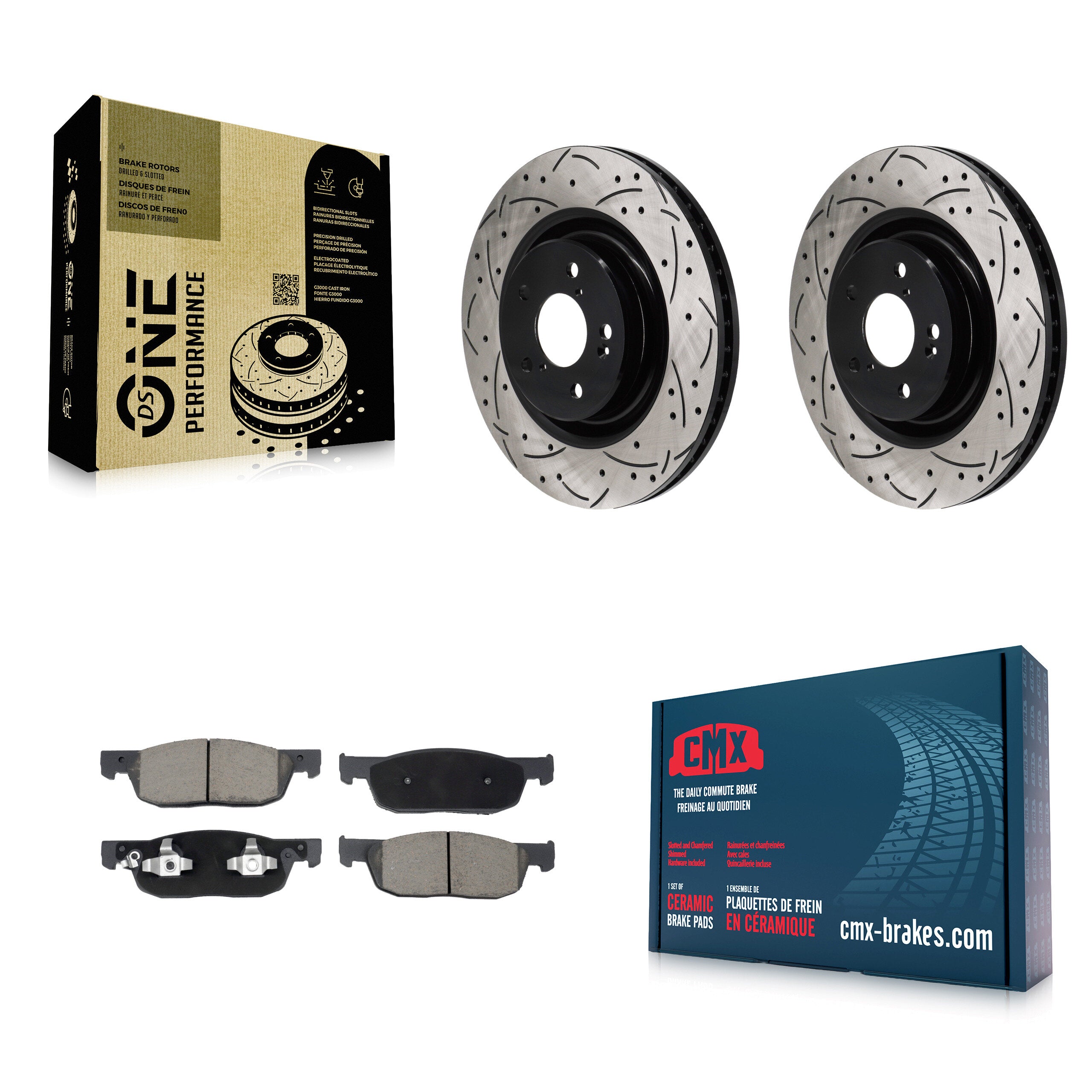 Transit Auto KDC-101166 Disc Brake Kit for 2022-2023 Acura MDX - Front product image