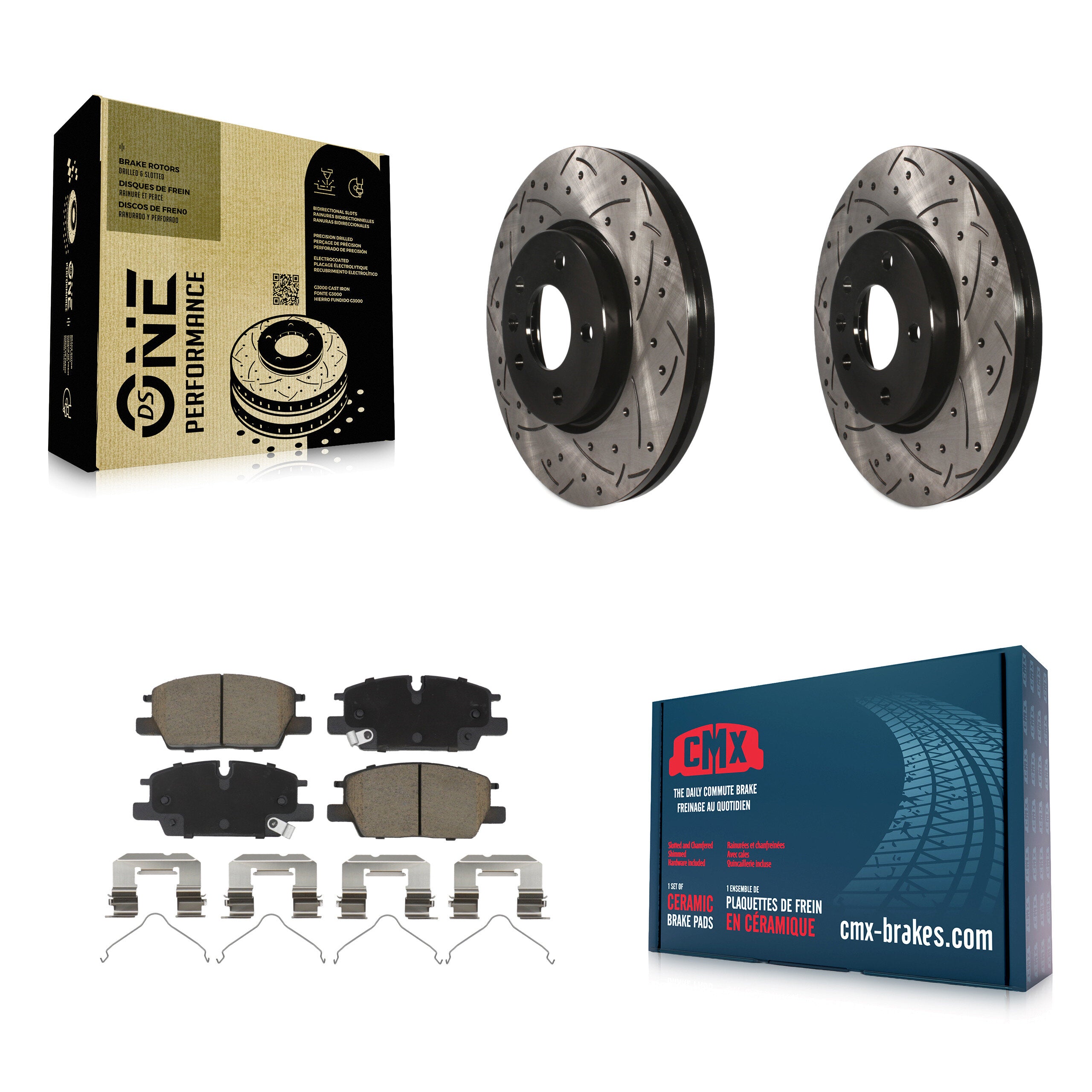 Transit Auto KDC-101170 Disc Brake Kit for 2020-2024 Buick Envista, Chevrolet Equinox, Chevrolet Trax & more - Front product image
