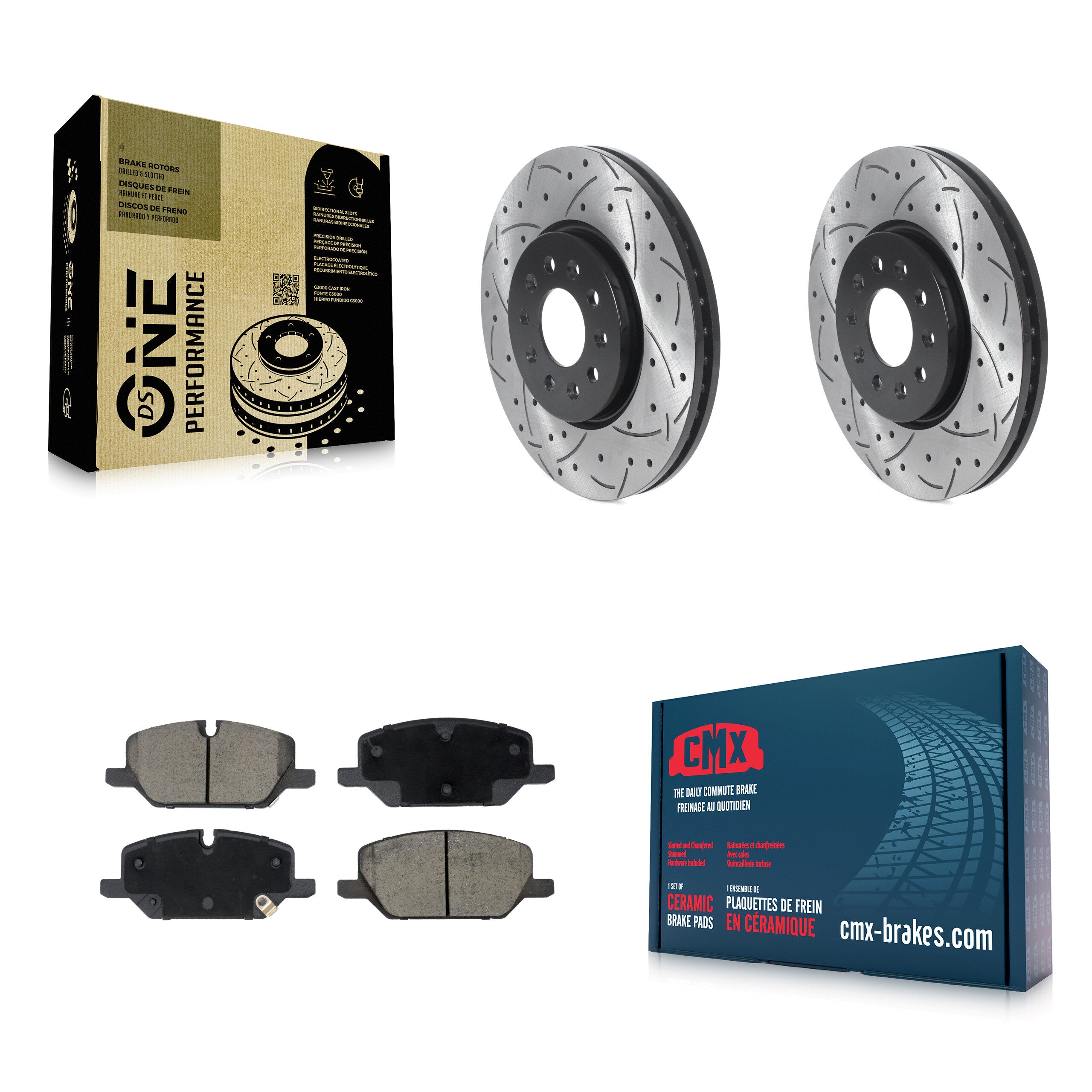 Transit Auto KDC-101171 Disc Brake Kit for 2020-2021 Chevrolet Equinox, GMC Terrain - Front product image