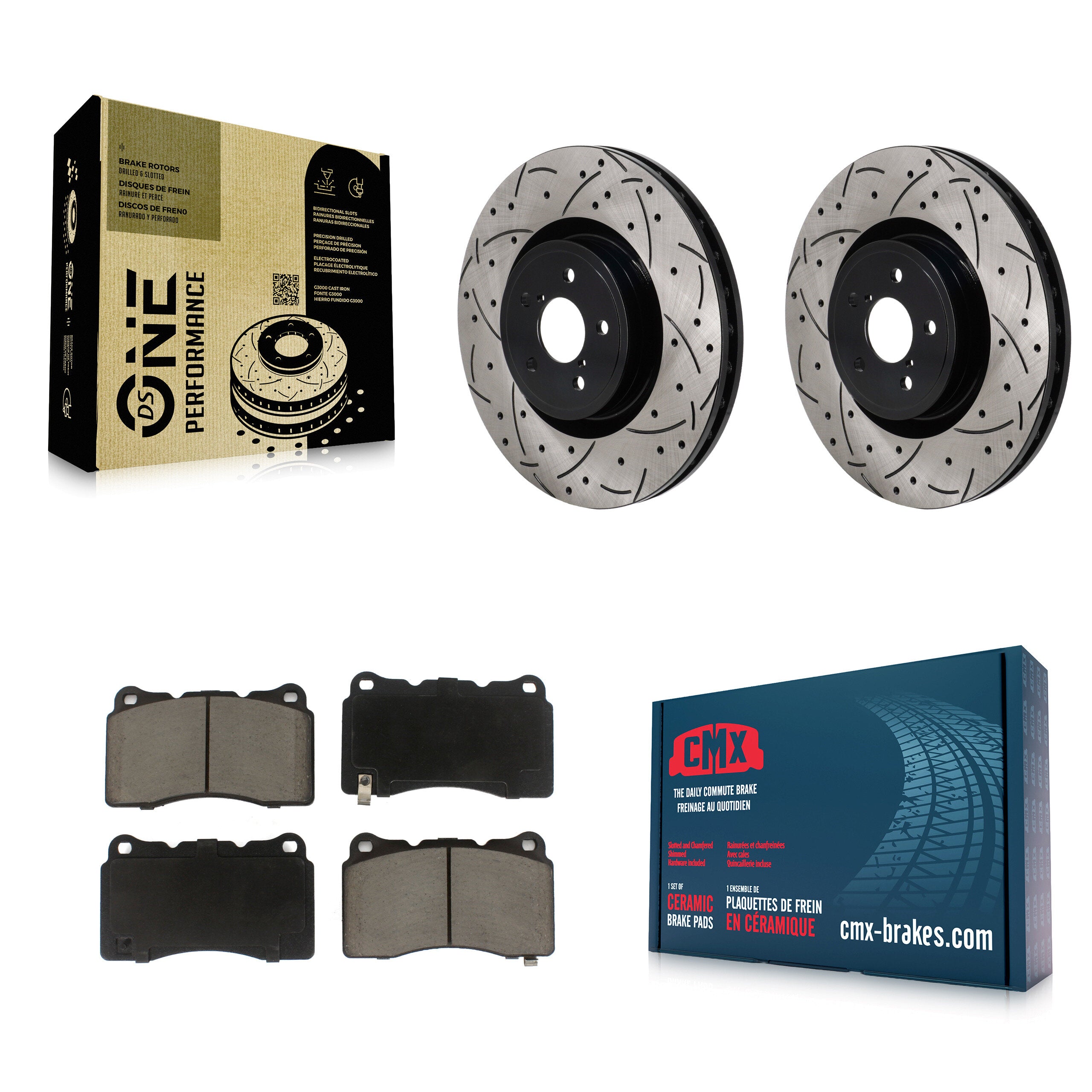 Transit Auto KDC-101173 Disc Brake Kit for 2004-2020 Toyota 86, Subaru BRZ, Subaru Impreza - Front product image