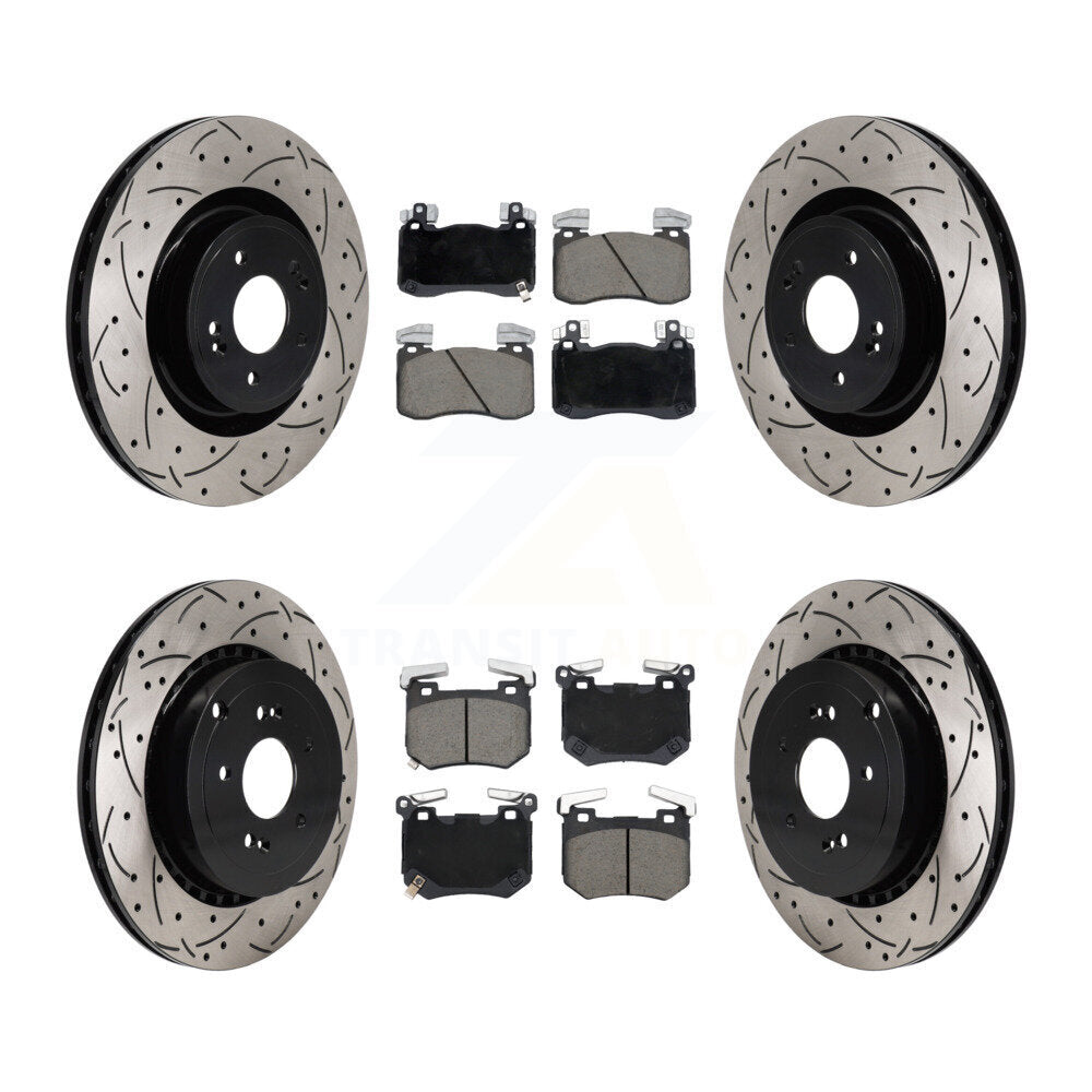 Transit Auto KDC-101181 Disc Brake Kit for 2018-2022 Genesis G70, Kia Stinger - Front and Rear product image