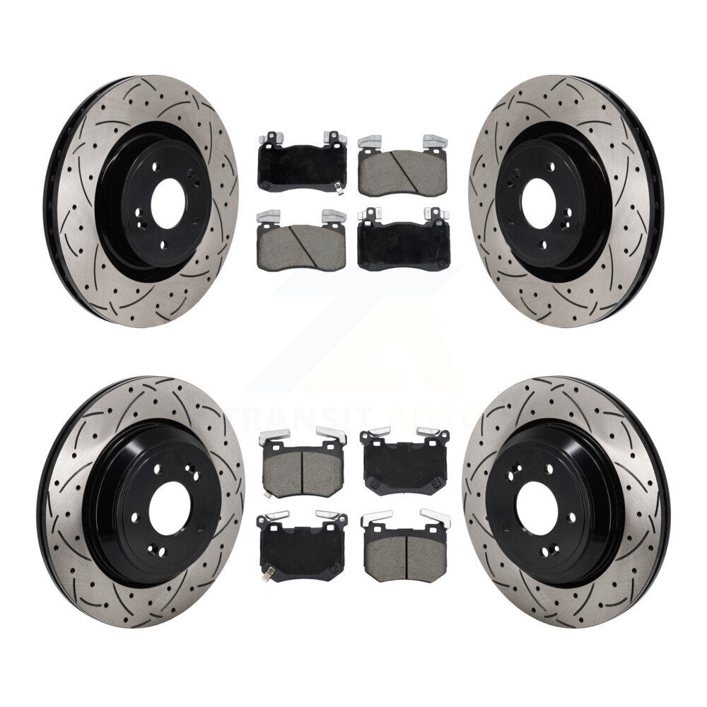 Transit Auto KDC-101182 Disc Brake Kit for 2022 Genesis G70 - Front and Rear product image