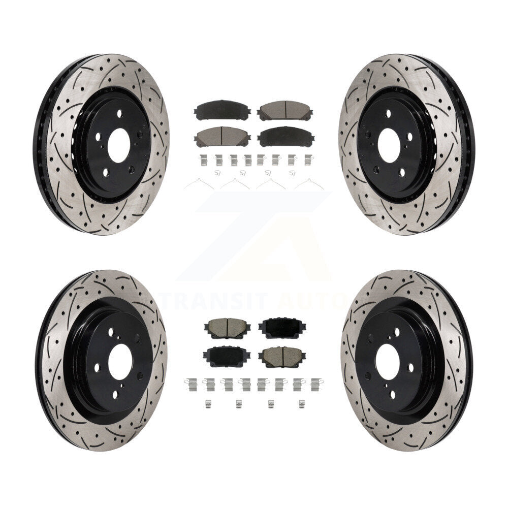 Transit Auto KDC-101186 Disc Brake Kit for 2021-2023 Lexus RZ450e, Subaru Solterra, Toyota bZ4X & more - Front and Rear product image