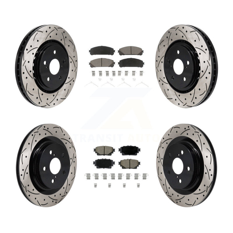 Transit Auto KDC-101186 Disc Brake Kit for 2021-2023 Lexus RZ450e, Subaru Solterra, Toyota bZ4X & more - Front and Rear product image