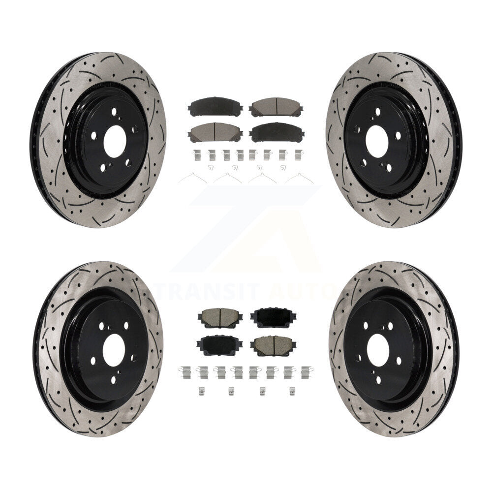 Transit Auto KDC-101187 Disc Brake Kit for 2020-2022 Toyota Highlander - Front and Rear product image