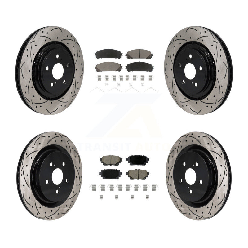 Transit Auto KDC-101187 Disc Brake Kit for 2020-2022 Toyota Highlander - Front and Rear product image