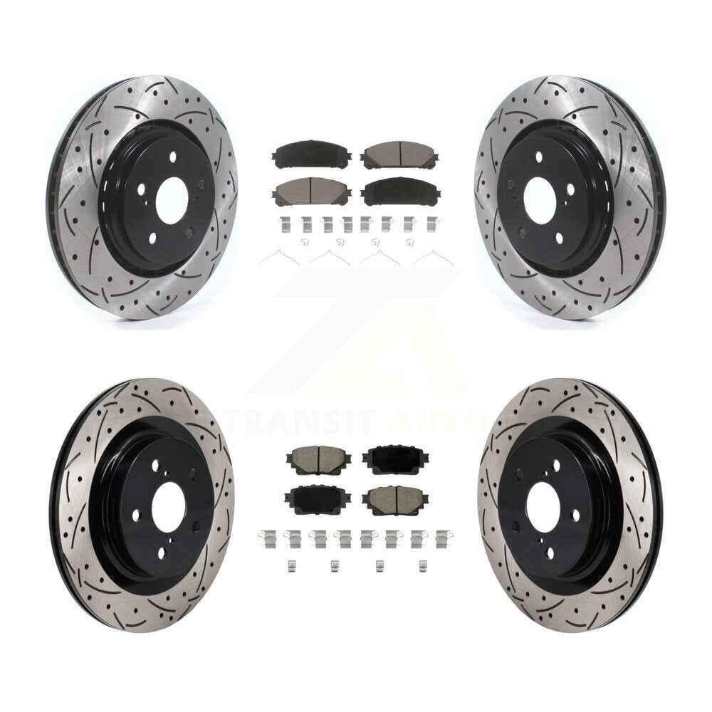 Transit Auto KDC-101188 Disc Brake Kit for 2022-2023 Toyota Crown, Lexus NX250, Lexus NX350 & more - Front and Rear product image