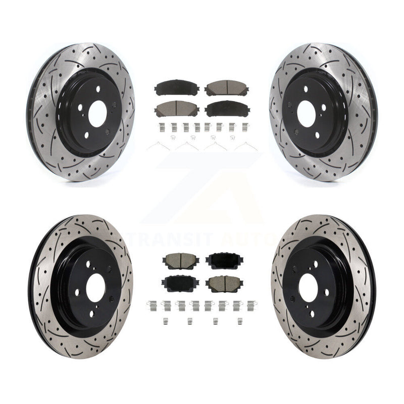 Transit Auto KDC-101188 Disc Brake Kit for 2022-2023 Toyota Crown, Lexus NX250, Lexus NX350 & more - Front and Rear product image