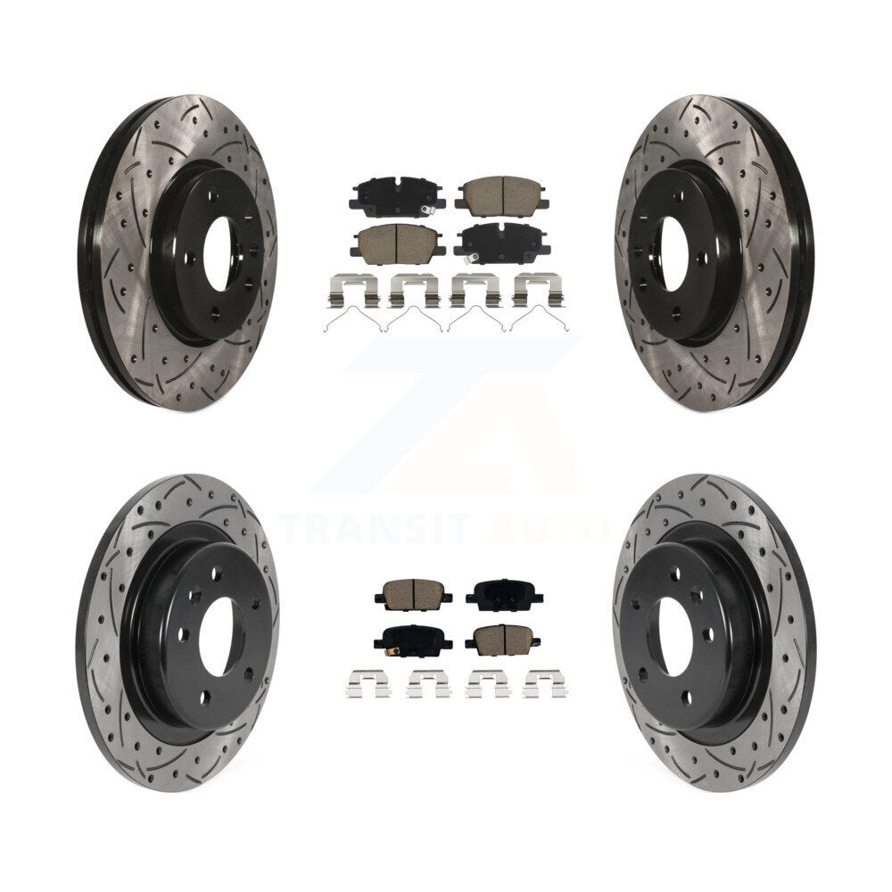 Transit Auto KDC-101196 Disc Brake Kit for 2020-2022 Chevrolet Malibu - Front and Rear product image