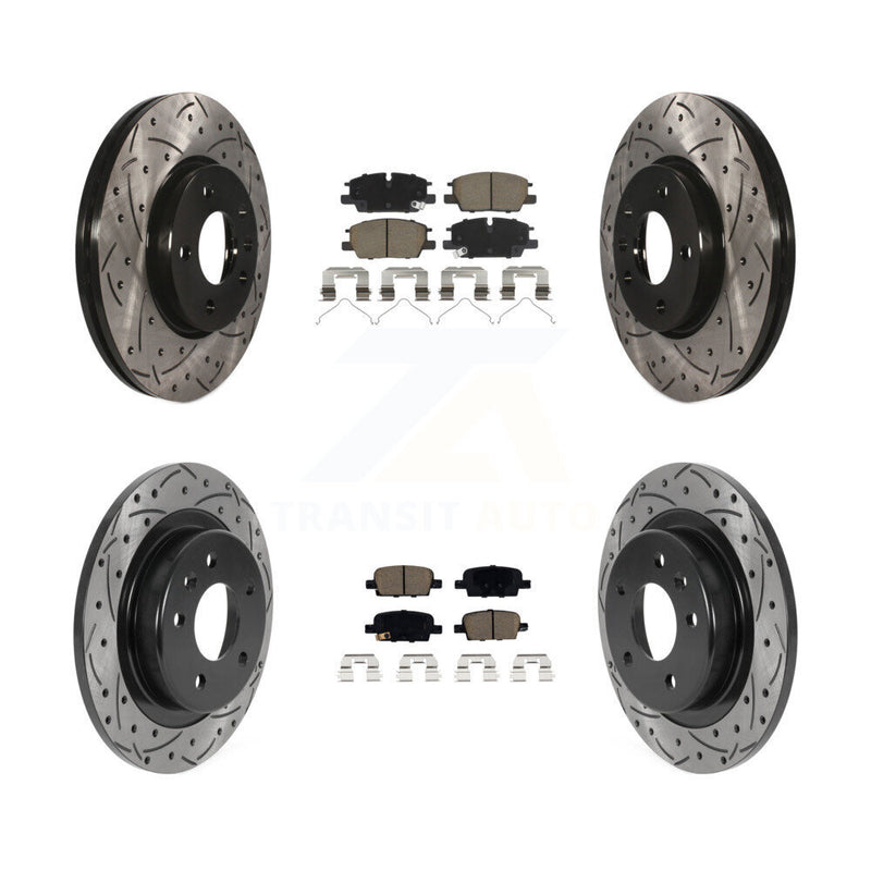 Transit Auto KDC-101196 Disc Brake Kit for 2020-2022 Chevrolet Malibu - Front and Rear product image