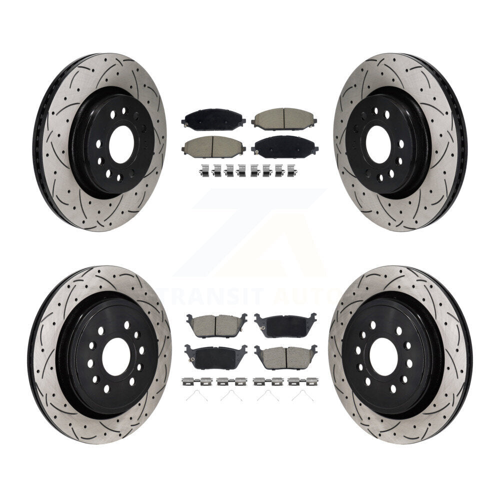 Transit Auto KDC-101211 Disc Brake Kit for 2021-2024 Jeep Grand Wagoneer L, Jeep Wagoneer L, Jeep Grand Wagoneer & more - Front and Rear product image