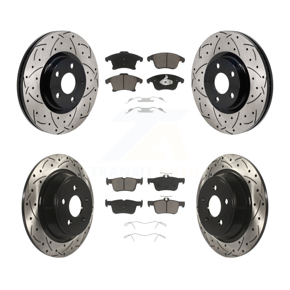 Transit Auto KDC-101214 Disc Brake Kit for 2017-2020 Lincoln MKZ - Front and Rear product image