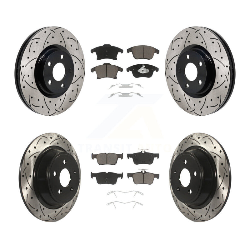 Transit Auto KDC-101214 Disc Brake Kit for 2017-2020 Lincoln MKZ - Front and Rear product image