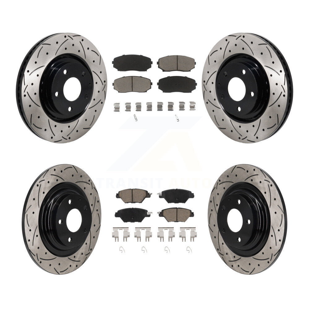 Transit Auto KDC-101225 Disc Brake Kit for 2016-2023 Mazda CX-9 - Front and Rear product image