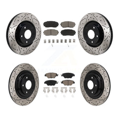 Transit Auto KDC-101225 Disc Brake Kit for 2016-2023 Mazda CX-9 - Front and Rear product image