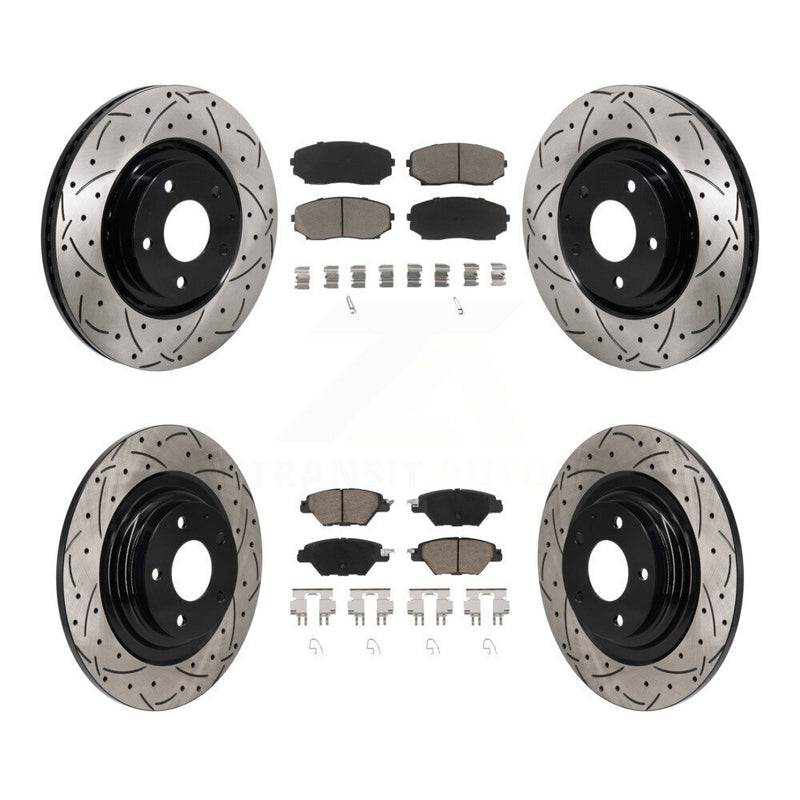 Transit Auto KDC-101225 Disc Brake Kit for 2016-2023 Mazda CX-9 - Front and Rear product image