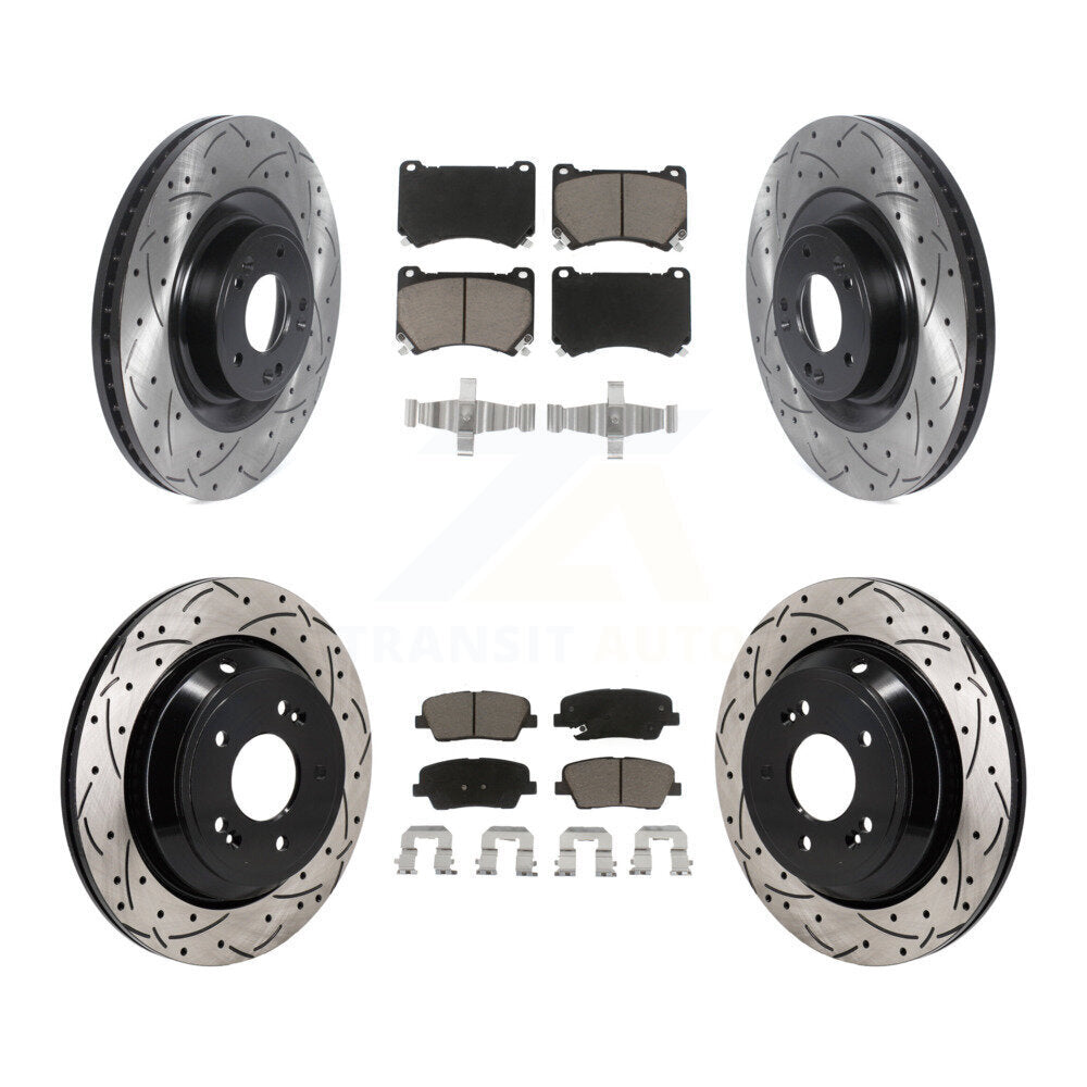 Transit Auto KDC-101226 Disc Brake Kit for 2011 Hyundai Equus - Front and Rear product image