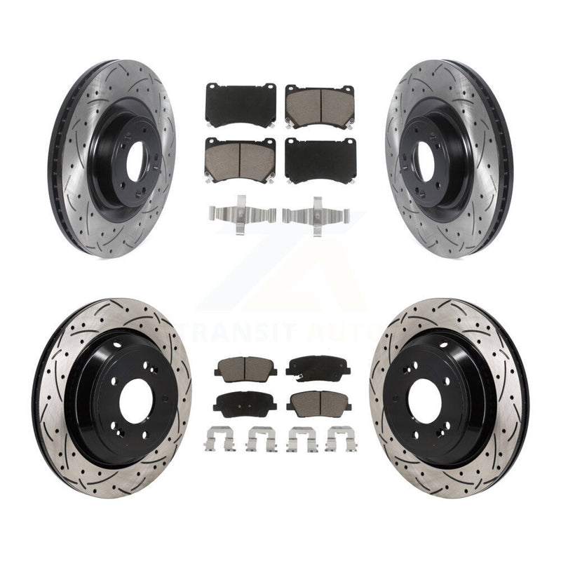 Transit Auto KDC-101226 Disc Brake Kit for 2011 Hyundai Equus - Front and Rear product image