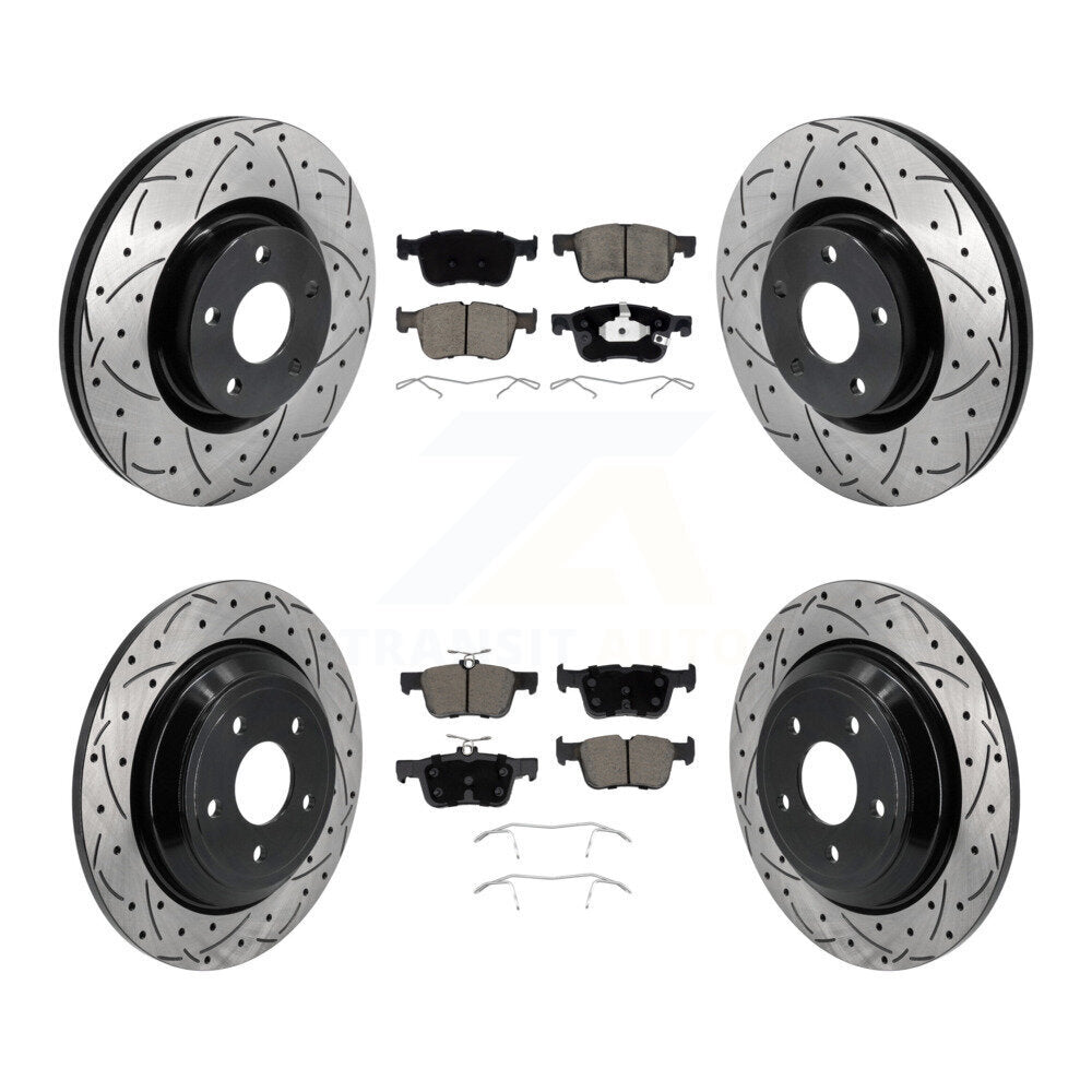Transit Auto KDC-101233 Disc Brake Kit for 2020-2023 Ford Bronco Sport, Lincoln Corsair, Ford Escape - Front and Rear product image