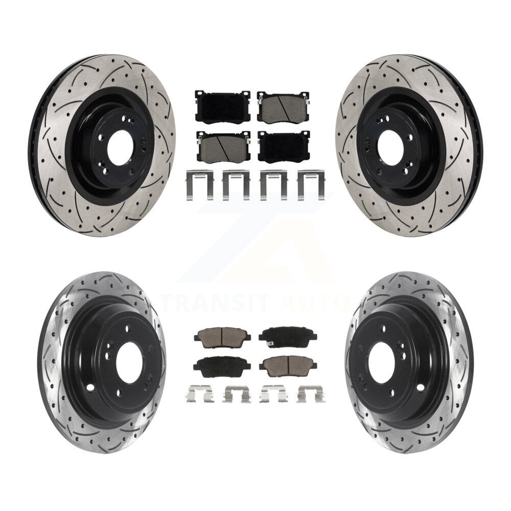 Transit Auto KDC-101234 Disc Brake Kit for 2015-2017 Genesis G80, Hyundai Genesis - Front and Rear product image