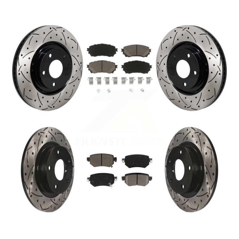 Transit Auto KDC-101236 Disc Brake Kit for 2021 Mazda 6 - Front and Rear product image