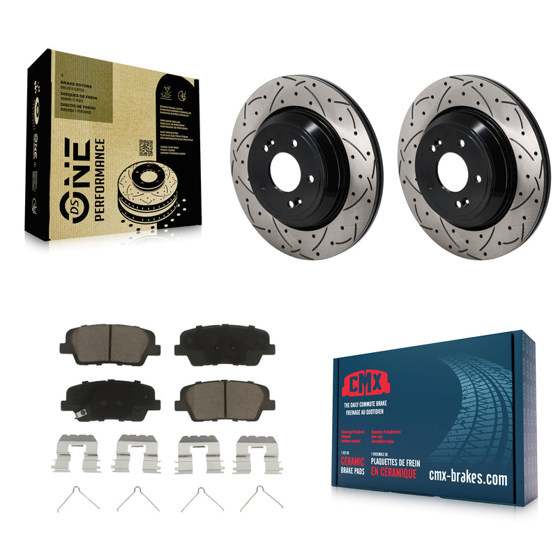 Transit Auto KDC-101244 Disc Brake Kit for 2018-2022 Kia Stinger, Genesis G70, Genesis G80 - Rear product image