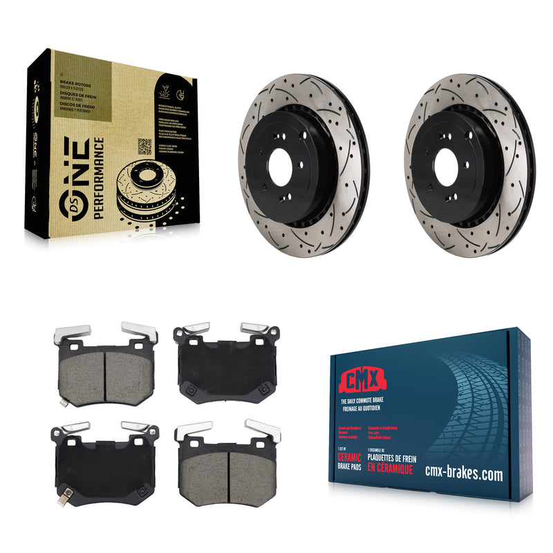 Transit Auto KDC-101245 Disc Brake Kit for 2018-2023 Genesis G70, Kia Stinger - Rear product image