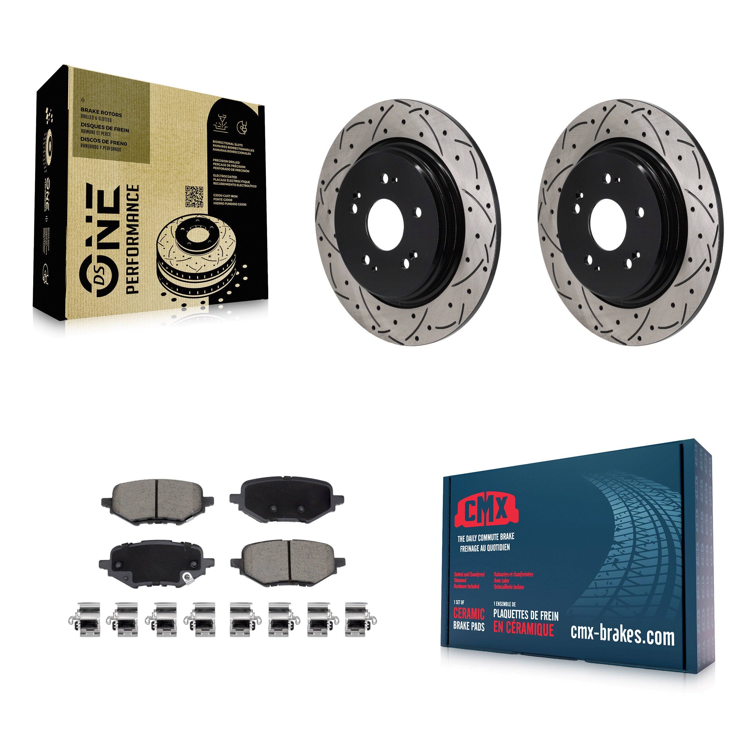 Transit Auto KDC-101249 Disc Brake Kit for 2017-2024 Honda HR-V, Honda Clarity - Rear product image