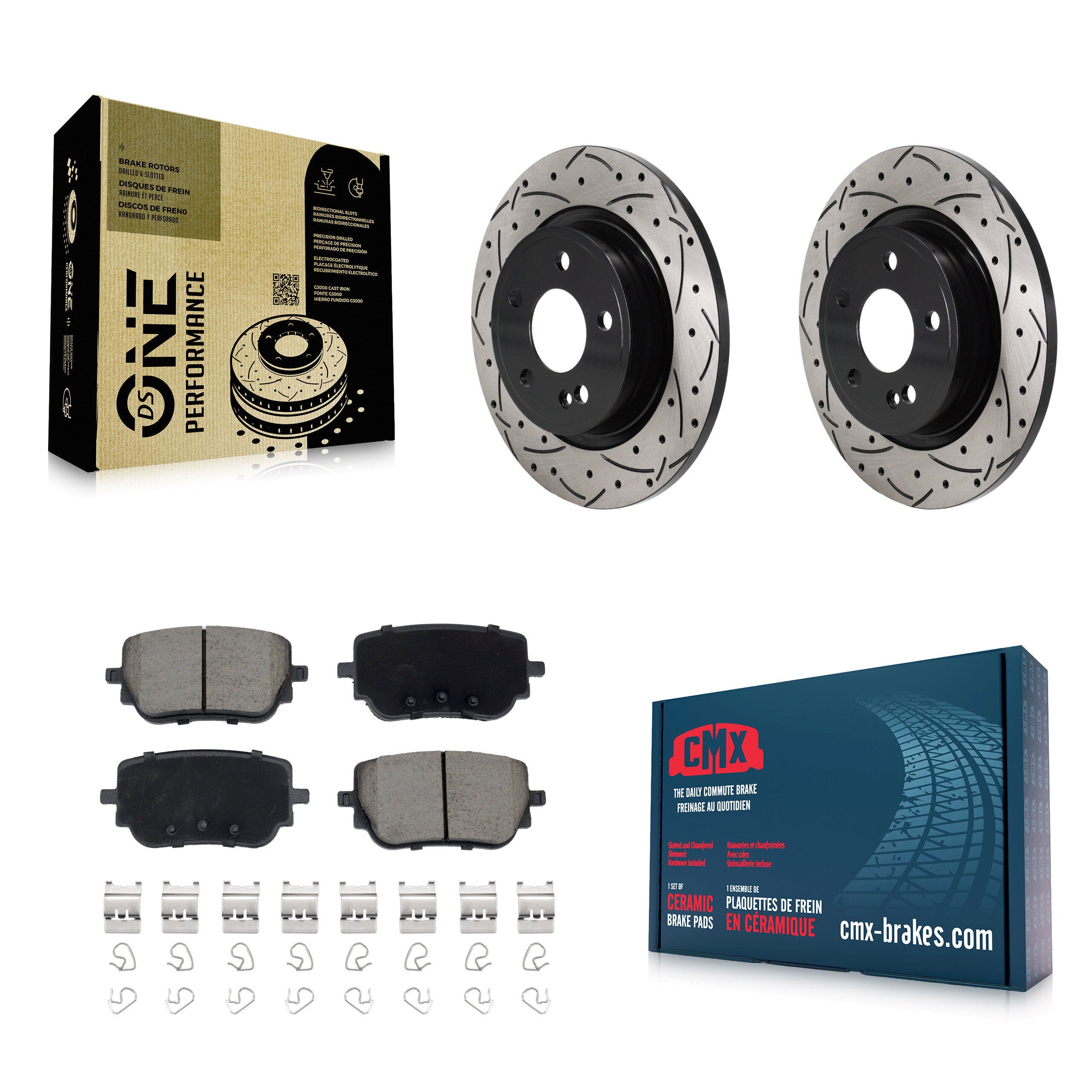 Transit Auto KDC-101251 Disc Brake Kit for 2019-2022 Mercedes-Benz A220 - Rear product image