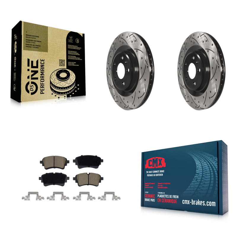 Transit Auto KDC-101257 Disc Brake Kit for 2020-2023 Audi A4 allroad, Audi A4 Quattro, Audi A5 Quattro & more - Rear product image
