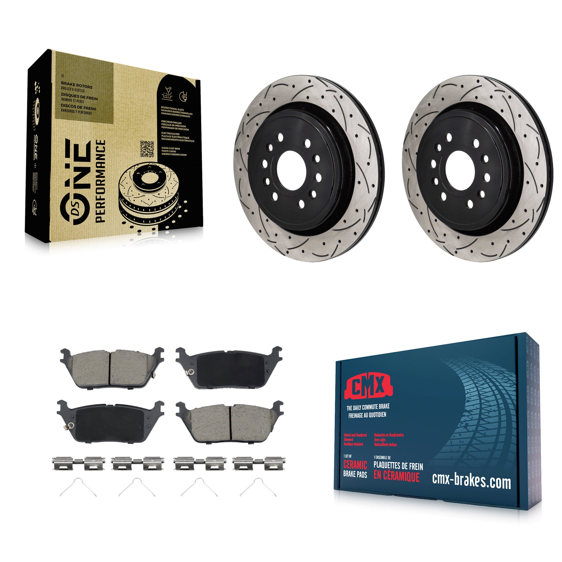 Transit Auto KDC-101270 Disc Brake Kit for 2021-2024 Jeep Grand Wagoneer L, Jeep Wagoneer L, Jeep Grand Wagoneer & more - Rear product image